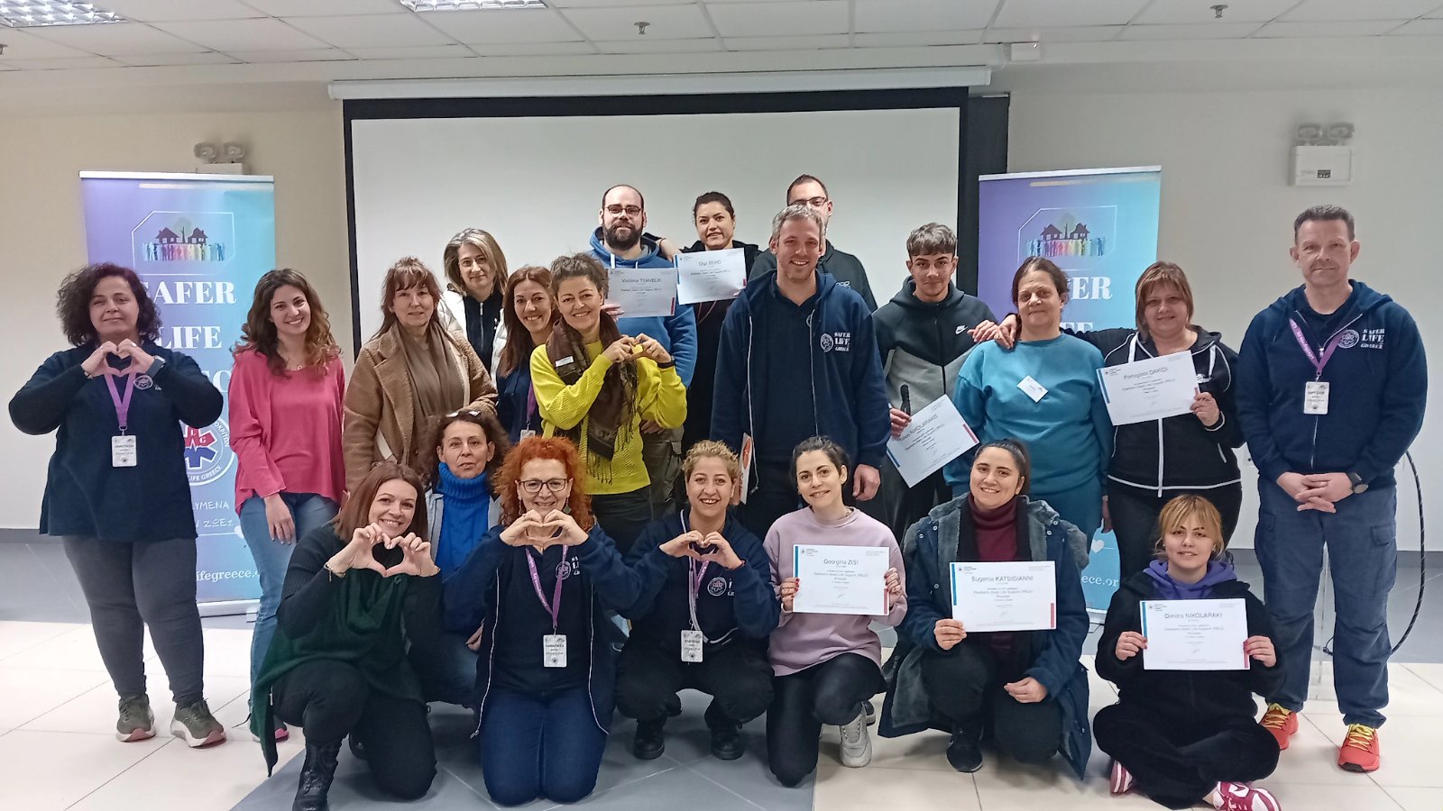 Η εκπαιδευτική ομάδα του Safer Life Greece, βρέθηκε στις φιλόξενες και πανέμορφες εγκαταστάσεις του ΚΑΠΗ Κερατέας!