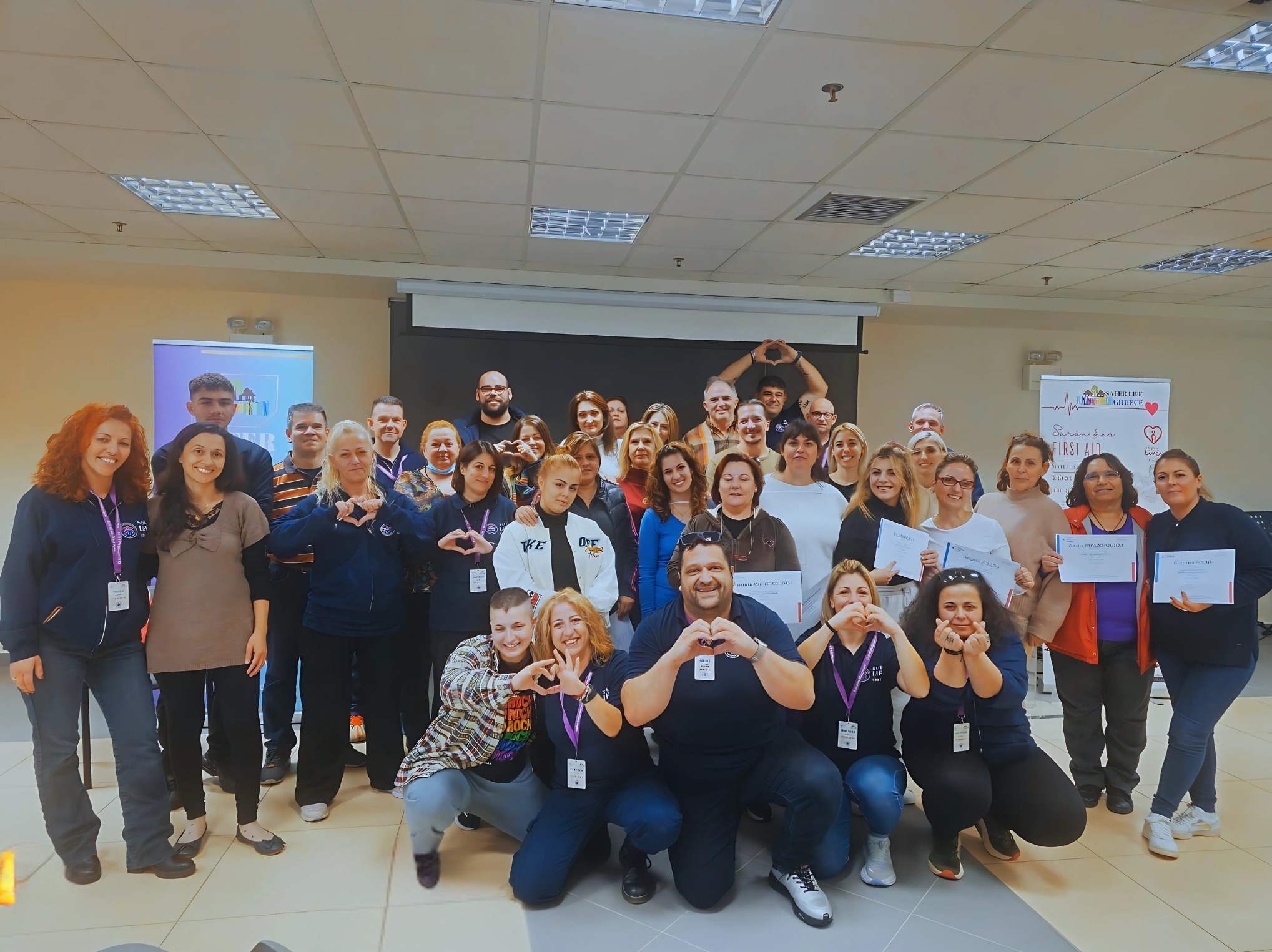 Η εκπαιδευτική ομάδα του Safer Life Greece, βρέθηκε στις φιλόξενες και πανέμορφες εγκαταστάσεις του ΚΑΠΗ Κερατέας!